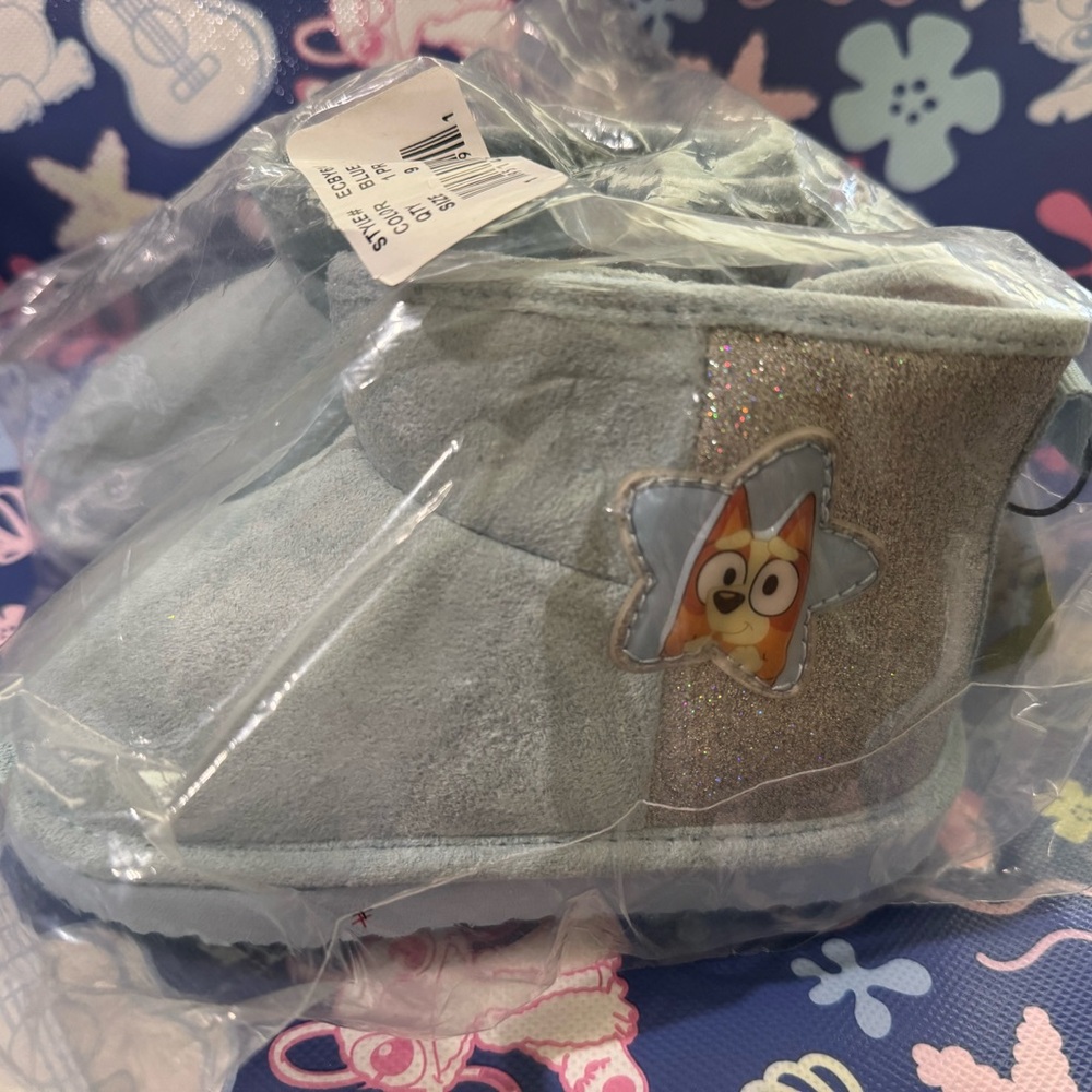 Blue Kids Shoes with Cartoon Star